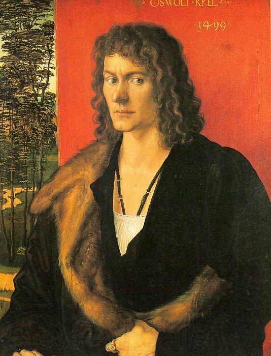 Albrecht Durer Portrait of Oswalt Krel Germany oil painting art